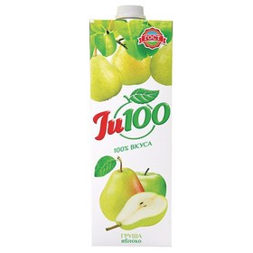 Нектар Грушево-яблочный Ju100 тетра пак Гост 1л (12)