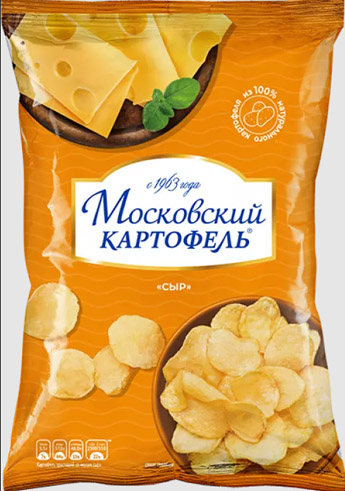 Московский картофель Сыр 60г*12