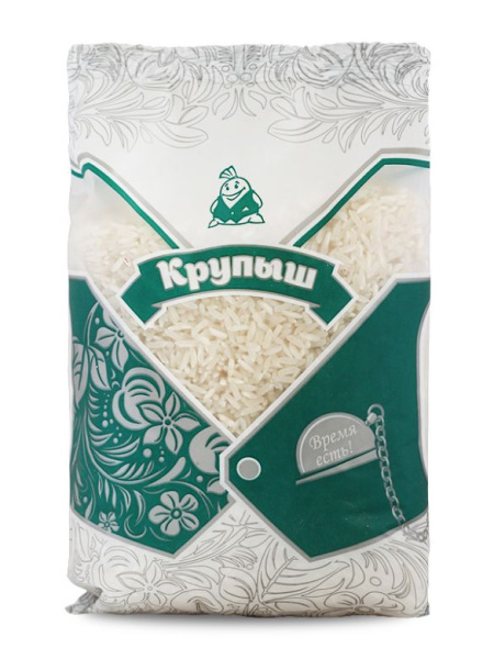 Рис длиннозерный 0,8кг*10 КРУПЫШ