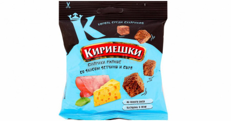 Кириешки сухарики Ветчина-Сыр 40г*60