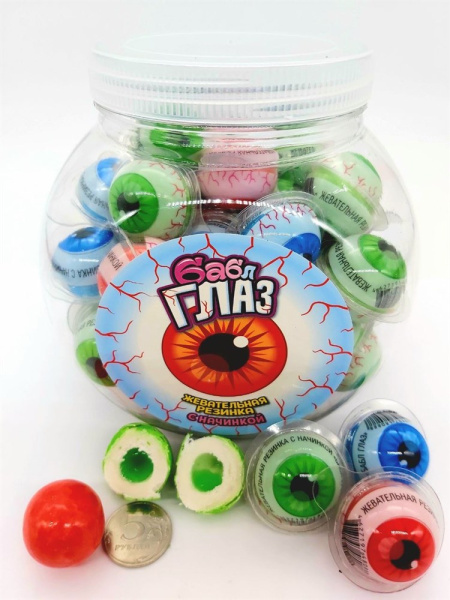 Жевательная резинка с нач Бабл Глаз 12гр*50 Канди Клаб